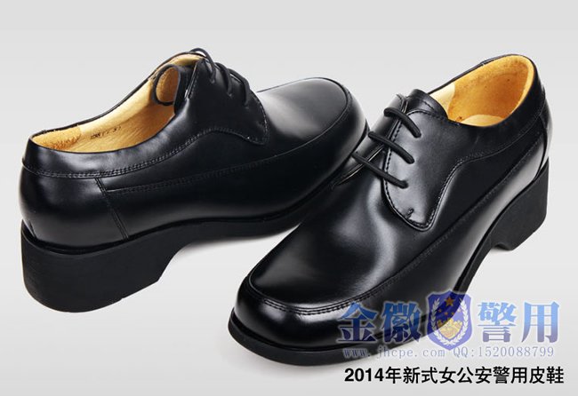 2017新款现役女公安警用制式皮鞋，女警用执勤皮鞋，女警察正品真皮鞋，单皮鞋