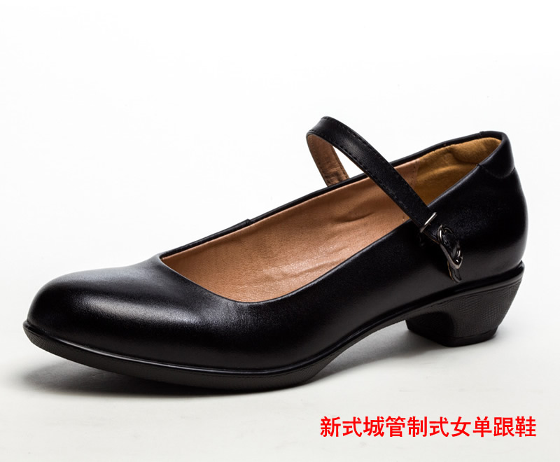 新式城管女高跟鞋 行政执法管理女单鞋 制式城管高跟鞋